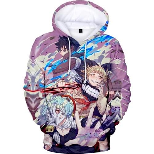 2021 Shigaraki Tomura Hoodies Sweatshirt Women Men Spring Autumn Fashion Hooded Moletom Oversized Streetwear Clothes