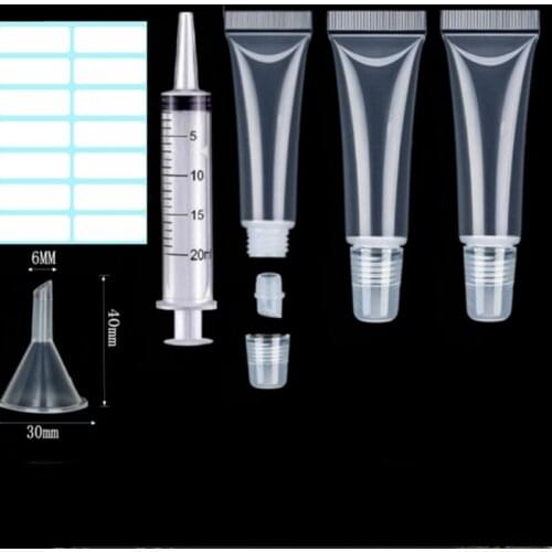 50pcs Lip Gloss Balm Tube Fillable Empty Tube Transparent Cosmetic Container Tube Transparent Lip Gloss Tube