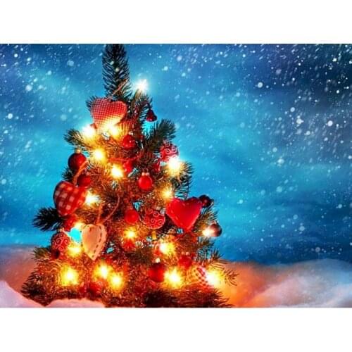 Diamond Painting Mini Christmas Tree 5D DIY Diamond Embroidery Landscape Mosaic Sale Cross Stitch Picture Rhinestones Home Decor