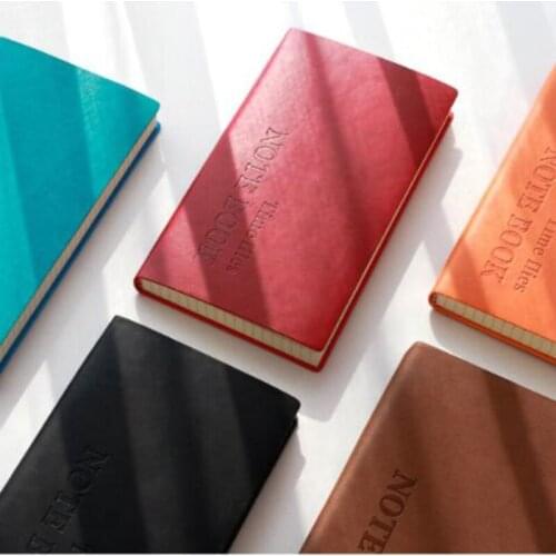 A6 Students Dotted Notebook Personal Diary 132 Sheets PU Journal Writing Notebook A6 Business Notepad Office Notebook