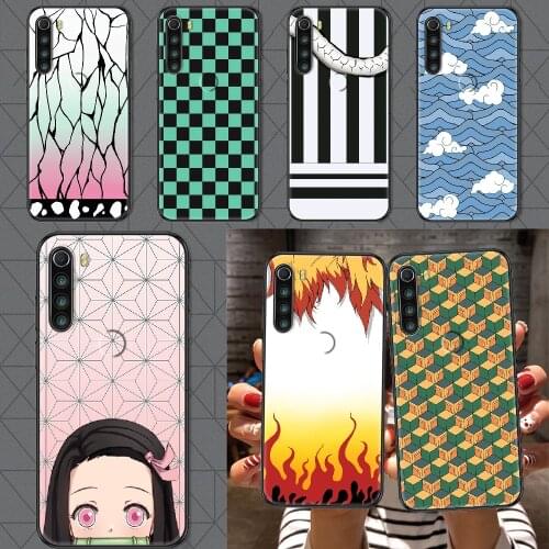Demon Slayer Anime Phone case For Xiaomi Redmi Note 7 7A 8 8T 9 9A 9S 10 K30 Pro Ultra black art bumper silicone cell cover 3D