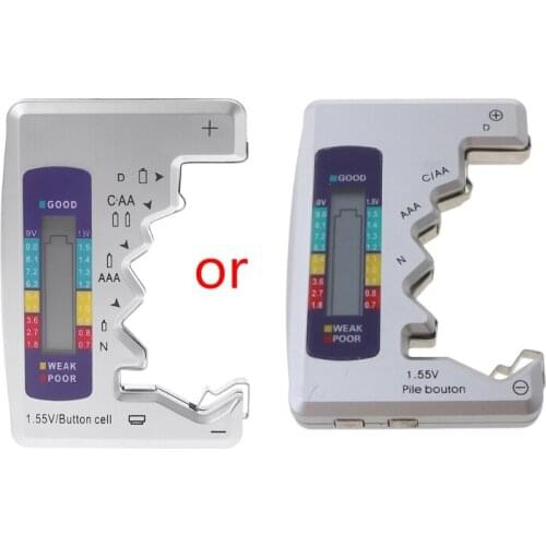M4YC Digital Battery Tester Battery Capacity Detector For C/D/N/AA/AAA/9V 6F22 Batteries /1.55V button cell