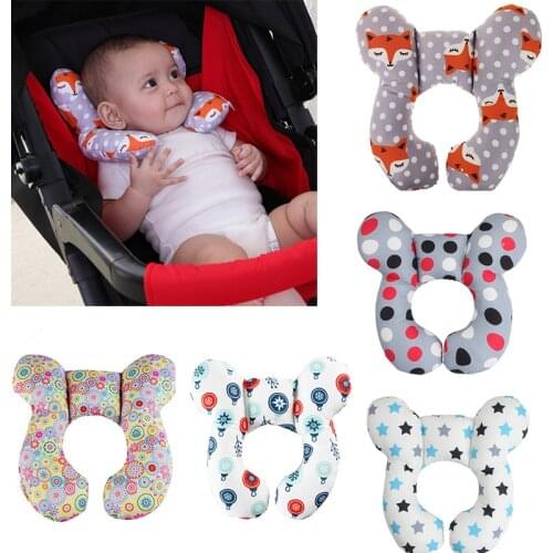 Baby Neck Support Pillow Infant U Shape Headrest Cushion Head Protection for Travel Car Seat Pushchair