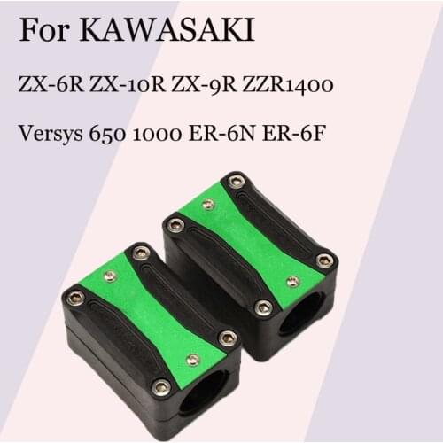 For KAWASAKI ZX-6R ZX-10R ZX-9R ZZR1400 Versys 650 1000 ER-6N ER-6F Motorcycle Engine Guard Bumper Protection Decorative Block