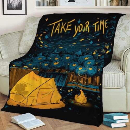 Animal Crossing Take time Flannel Throw Blanket 3D Printed Keep Warm Sofa Child Blanket Home Decor Textiles Dream Family Gift