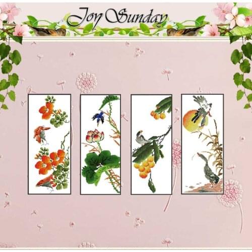 Bird and Flower painting counted Cross Stitch 11CT 14CT Cross Stitch Set Wholesale DIY Cross-stitch Kit Embroidery Needlework