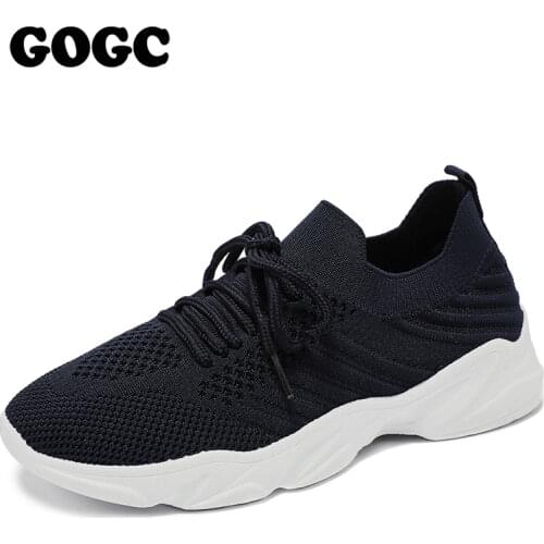 GOGC Sport Running Shoes Women Air Mesh Breathable Walking Women Sneakers Comfortable White Fashion Casual Sneakers Chaussure Fe