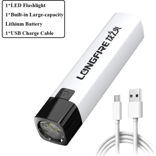 Mini Flashlight Outdoor Super Bright Flashlight Portable USB Charging Led Flashlight Waterproof Camping Powerful Flashlight