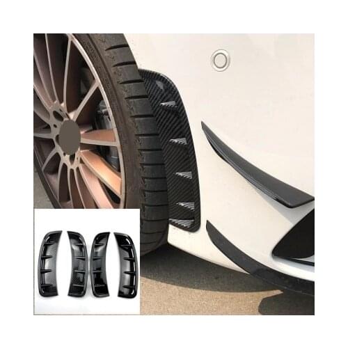 Wheel Eyebrow Decorative Stickers Shark Cheek Vents Front Bumper Intake Gag Trim 2Pcs For Mercedes Benz A Class A180 200 2019