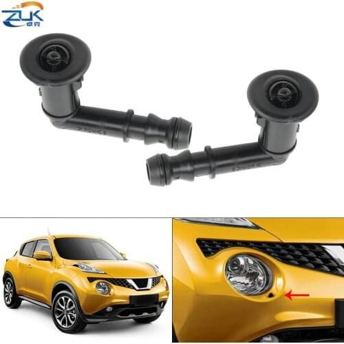 ZUK Headlight Washer Nozzle Headlamp Water Spray Jet For Nissan JUKE 2010 2011 2012 2013 2014 2015 OEM: 28642-1KA0A 28641-1KA0A