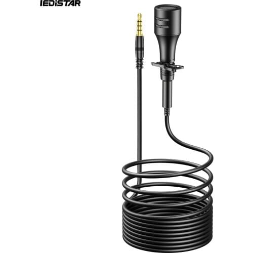 Lavalier Smartphone Microphone Type-C/3.5mm TRRS Plug Cardioid Recording Mic 2m Foam Windshield for Android Smartphone Vlogging