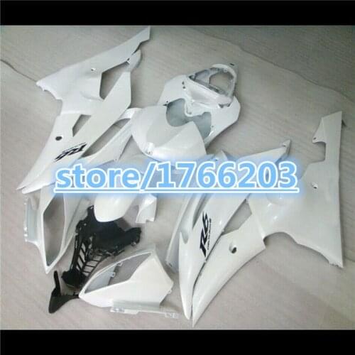 Fit For white YZFR6 2008 2009 2010 2011 YZF R6 2008-2011 YZF R6 ABS Fairing Plastic Bodywork Set