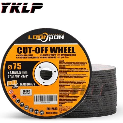 75mm Resin Cutting Disc Grinding Metal Wheel Cut Off Blade for Angle Grinder Metal & Stainless Cutting 5-50PC