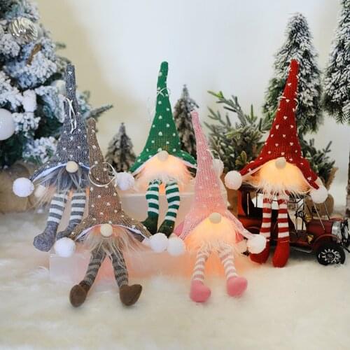 Christmas Doll Decorations For Home Window Ornament Xmas Happy New Year Ornaments Pendant Home Christmas Decoration