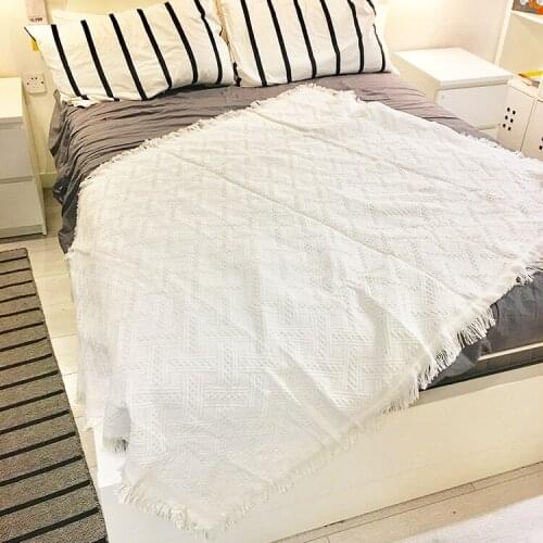 Nordic Instagram Style Solid Color Sofa Cover Simple All-Match Single Double Sofa Towel Cover Blanket Decorative Dustproof Cover