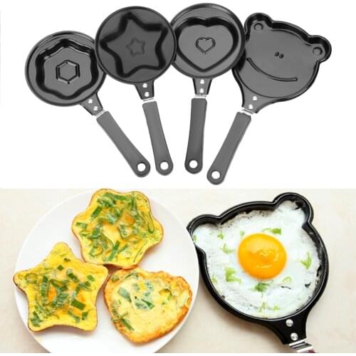 Breakfast Egg Frying Pot Cooking Tool Mini Non-Stick Frying Pan Pancake Maker Egg Mold Pan Flip Omelette Mold