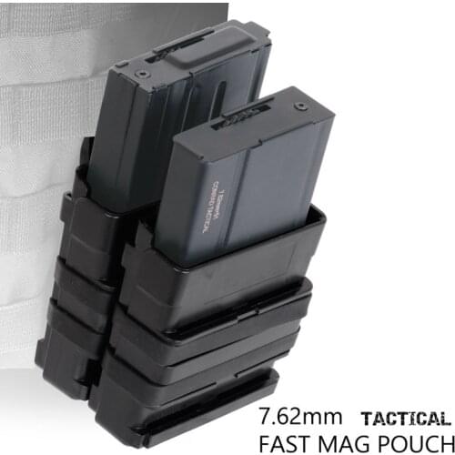 Heavy Duty 7.62 FastMag Holder Molle Tactical Fast Mag Pouch Military Hunting Accessories Airsoft AK M4 Pistol Magazine Pouches