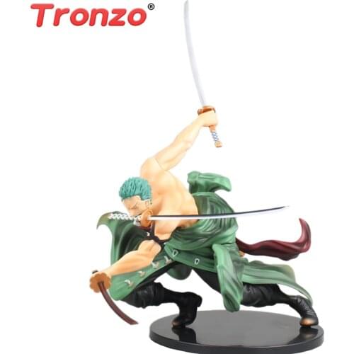 Tronzo Action Figure One Piece Portrait Of Pirates Roronoa Zoro SA-MAXIMUM ver PVC Figure Model Toys Anime OP Zoro Figurines Toy