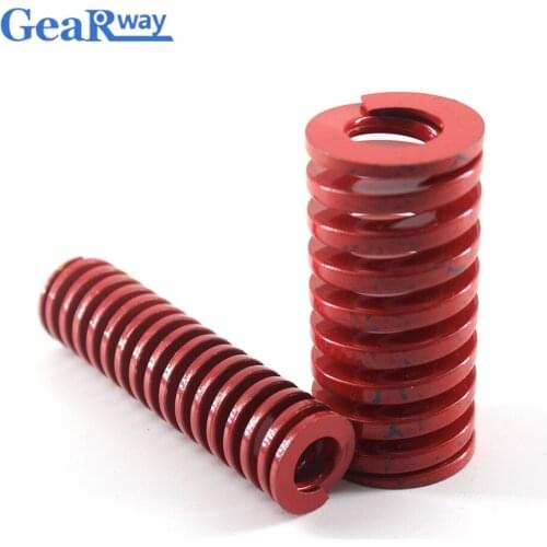 Gearway Red Die Spring Long 38% Compression Ratio Compression Die Spring TM30x65/30x70/30x75/30x95/30x100mm Mould Spring