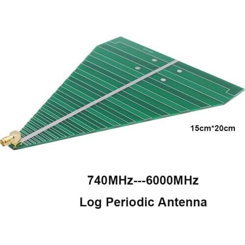 UWB Log Periodic Antenna Ultra Wideband Logperiodic Antenna 6-7dB 740-6000MHz 1.35GHz-9.5GHz 400-3000Mhz