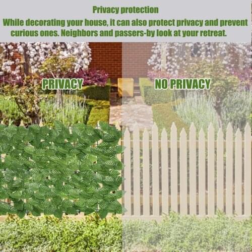 Artificial Privacy Fence Screening Roll Garden Artificial Ivy Leaf Hedge Fence For Outdoor Indoor Patio Decoration Yard Fence