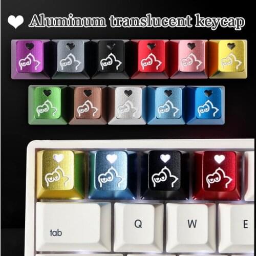 1pc Aluminum alloy anode Cat paw key cap personality backlit game machine key caps mechanical keyboard creativity keycap