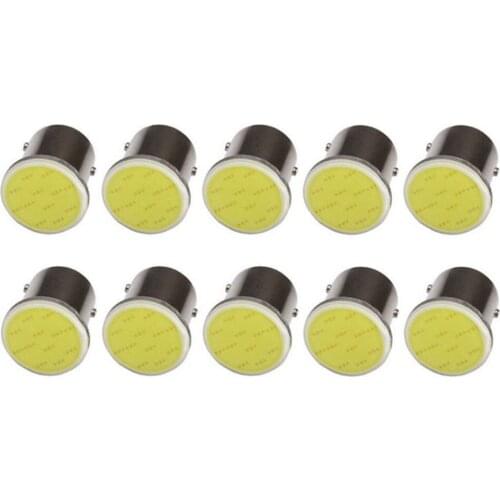 10pcs 1156 P21W Led Car Light for car COB BA15S DC12V Bulbs External Lights Auto Car Parking Lamps Reverse Turn Signal lamp