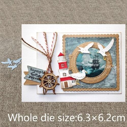 XLDesign Craft Metal Cutting Dies stencil mold 3pcs Seagull decoration scrapbook Album Paper Card Craft Embossing die cuts