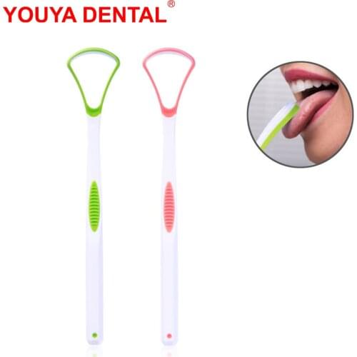 3 Food Grade Tongue Scraper Care Brush Plastic Tongue Cleaner Bad Breath Clean Brushes Spatula For Cleaning Tongue Oral Hygiene