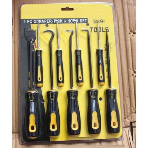 9pcs Car Automotive Hook And Pick Set O-Ring Seal Remover Craft Hobby, hand tool