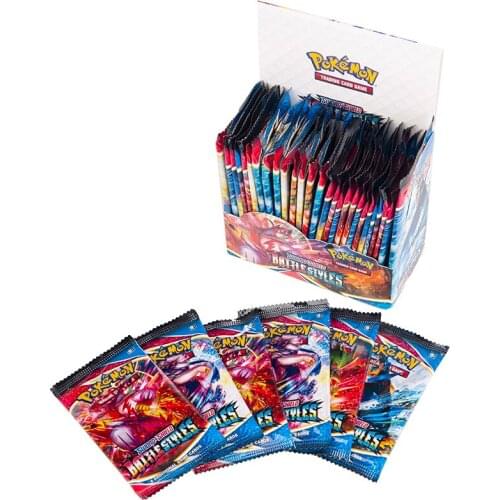 English Version 324Pcs/Box Pokemon Evolutions Sun & Moon Sword Shield Battle Styles Trading Game Collectible Cards Booster Toys