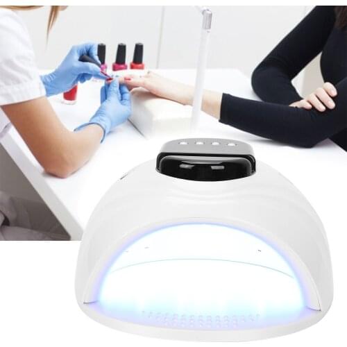 168W 42 LED Lamp Phototherapy Machine with Portable Self-Contained Bracket Infrared Intelligent Sensor Four-Speed Led Nail Dryer
