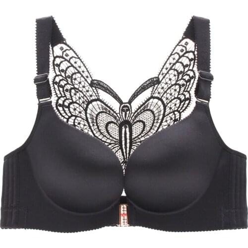 2019 Push Up Front Closure Seamless Plus Size 34 36 38 AB Cup Bra Sexy Underwear Women Bra Lingerie Seamless Brassiere Wire Free