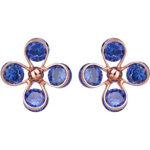 Bettyue Brand Fashion Shining Charm Flower AAA Cubic Zircon Personality Jewelry Earrings For Woman Florid Wedding Party Gift