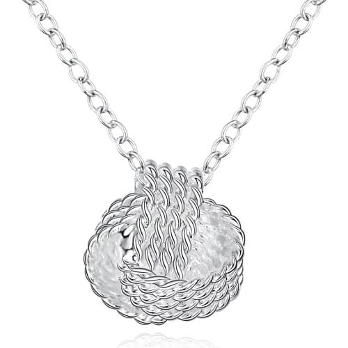 ZEMIOR Fashion Cross Pendant Necklace For Women Creative Knotting Simple White Necklaces Girl Anniversary New Listing Jewelry