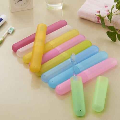 Portable Toothbrush Cover Holder Outdoor Travel Hiking Camping Toothrush Cap Case Protect Random Color Worldwide Store