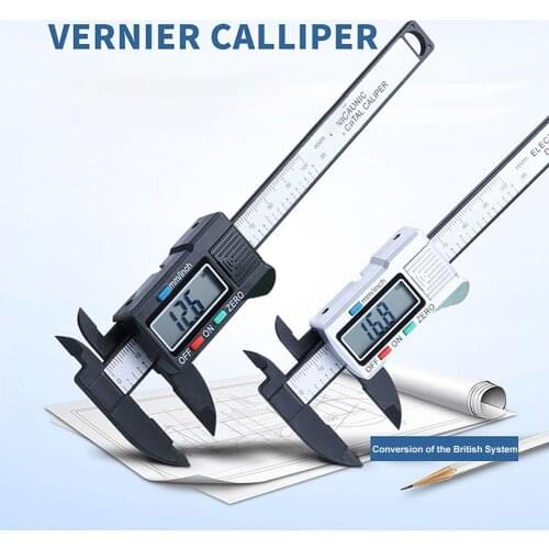 ABS LCD Digital Electronic Vernier Caliper Gauge Micrometer Measuring Tool Micrometer Electronic Digital