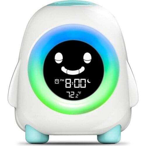 Kids Alarm Clock, Alarm Clock for Kids, Ready to Wake Up Sleep Trainer, Colorful Night Light, Nap Timer