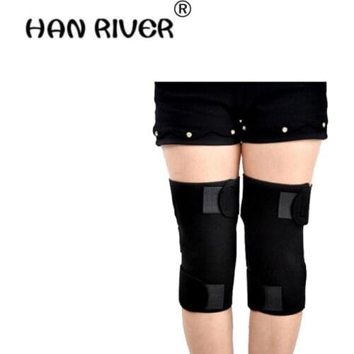 HANRIVER 2018 1 Pair Tourmaline Self -heating Kneepad Magnetic Therapy Knee Support Tourmaline Knee Brace Belt Knee Massager