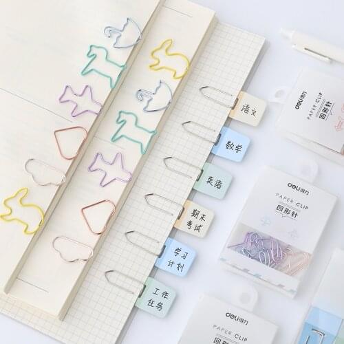 JIANWU Gift modell Office Style Color Small w41al Folder Lovely Metal Paper Clip