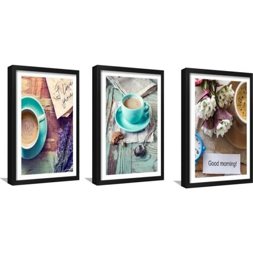 Panel printing of coffee posters, home decoration paintings, cloth art paintings, kitchen and dining room decoration, wall art