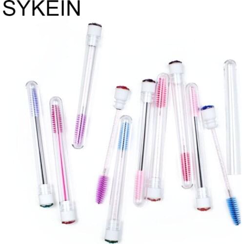 1 Pcs Reusable Eyelashes Brush Tube for Eyelash Extension Disposable Mascara Wands Eyebrow Brush with Applicator EyeLash Brushes