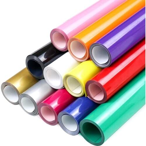 30X100CM/Roll PVC Hot Adhesive Paste Vinyl Film Heat Transfer Vinyl Graphic Cutting Iron on Clothes or Fabrics HTV Printing
