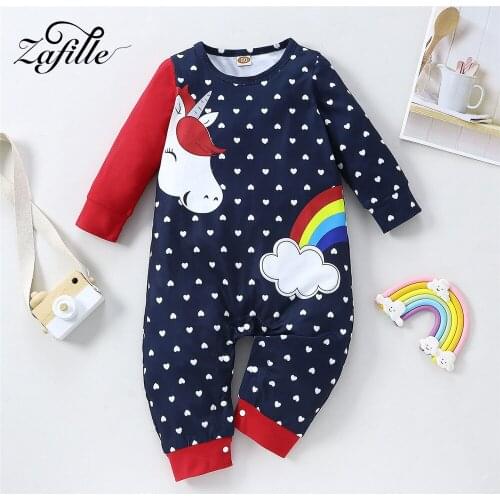 ZAFILLE Cartoon Baby Romper Cute Animals Printed Giraffe Lion Baby Boy Romper Newborn Jumpsuit For Girls Clothing Infant