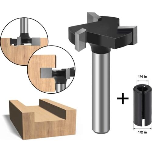1pc 1/4 inch 6mm Shank CNC Spoilboard Surfacing Router Bit Set Wood Cutters Slab Flattening Planing Bit Woodworking Tool