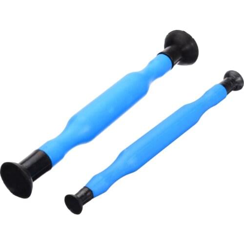 Mayitr 2pcs/set Auto Motorcycle Cylinder Engine Valves Dust Grinding Tool with Suction Cups Valve Lapping Stick Kit Set