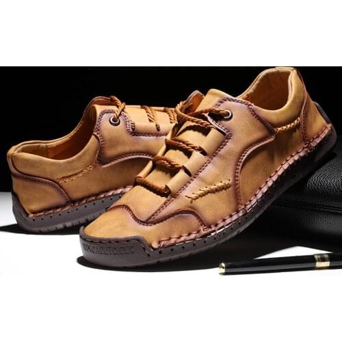 Mens fashion leisure shoes big yards outdoor shoes mens shoes pure manual suture homens sapatos casuais