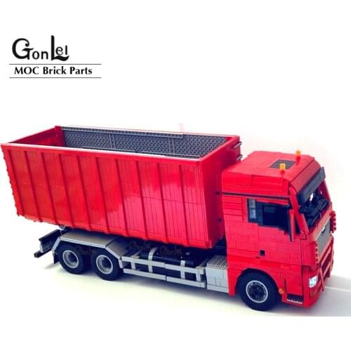 NEW 3574Pcs Hooklift truck MOC Building Blocks Bricks High-Tech Cars Construction Model DIY Education Assembly Toys Gifts