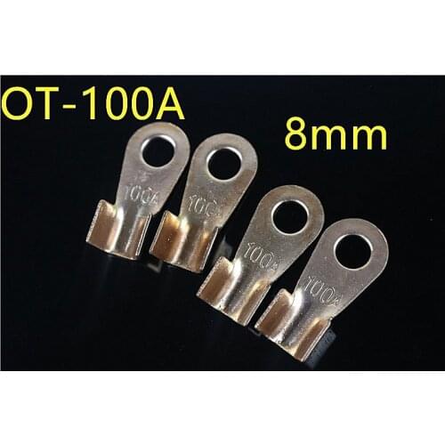 OT-100A Copper Battery Cable Connector Terminal Crimping 10-25mm2 Wire 100A