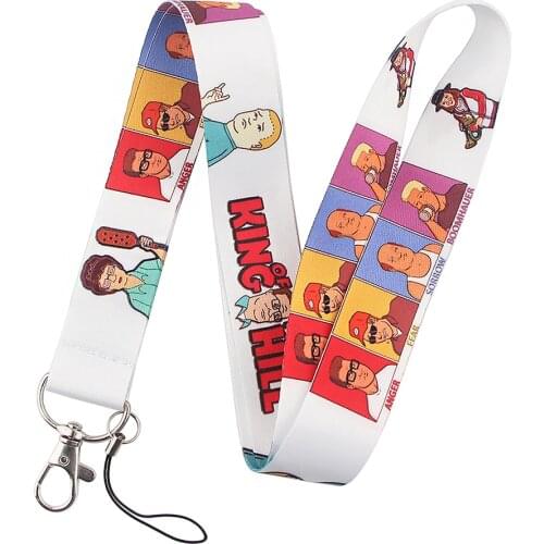 PF171 Dongmanli Funny Anime Key lanyard Car KeyChain ID Card Pass Gym Mobile Phone Badge Kids Key Ring Holder Jewelry